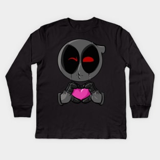 X-Force DP heart Emoji Kids Long Sleeve T-Shirt